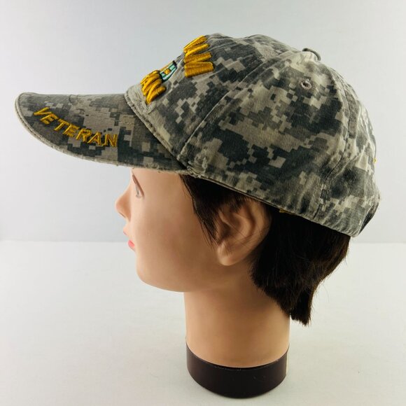 Vietnam Veteran Baseball Style Ball Cap Cammo Hat O/S Embroidered - Picture 5 of 7